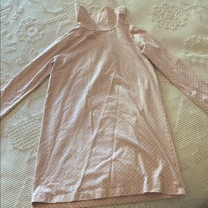 J.Crew Kids Pink Polka Dot Long Sleeve Dress